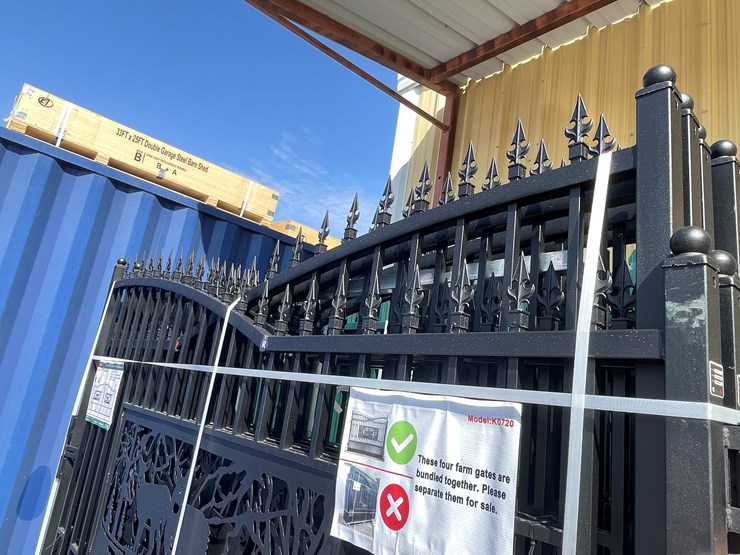 #4017-•-20'-bi-parting-metal-farm-driveway-gate-image-9