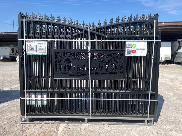 #4021-•-20'-bi-parting-metal-farm-driveway-gate-image-9