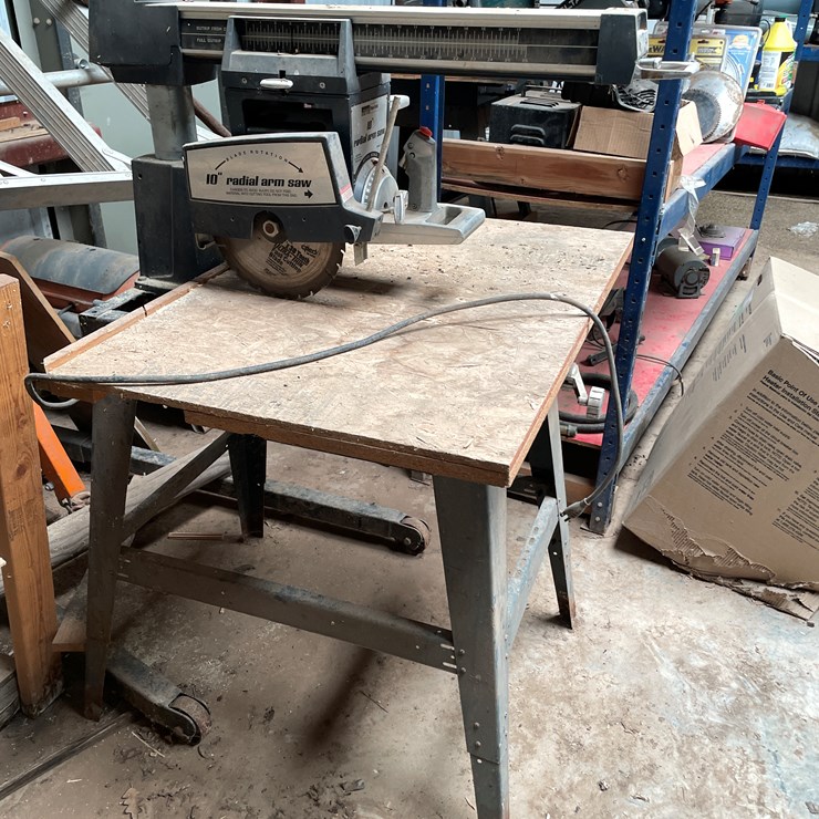 #3754 • Montgomery Ward 10" Radial Arm Saw (Timberon, NM)