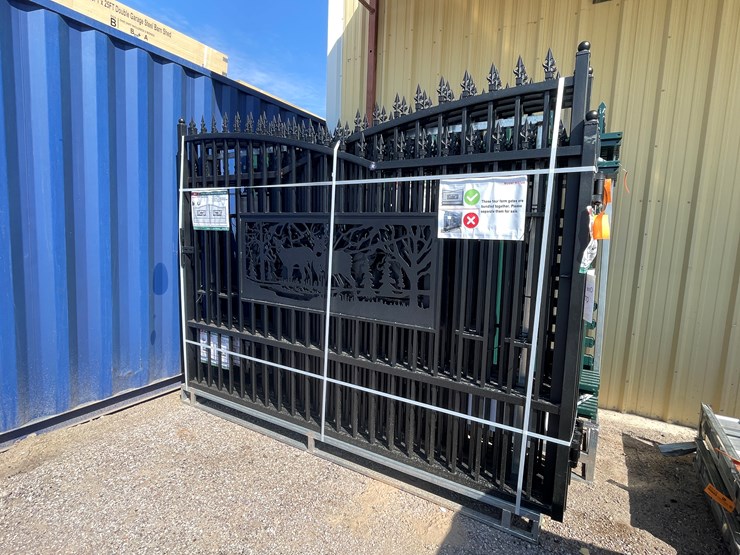 #4018-•-20'-bi-parting-metal-farm-driveway-gate-image-9