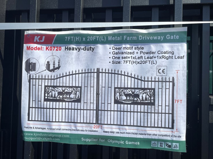 #4016-•-20'-bi-parting-metal-farm-driveway-gate-image-1