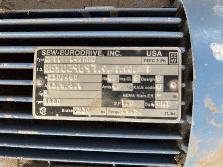 sew-eurodrive-5hp-motor-w/gearbox-image-4