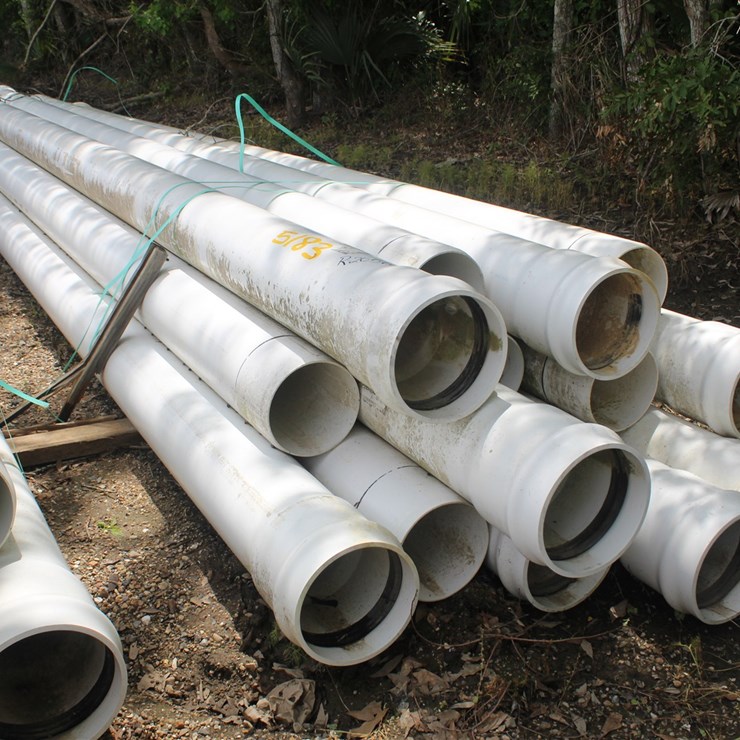 #5143 • BUNDLE OF 8IN PVC PIPE