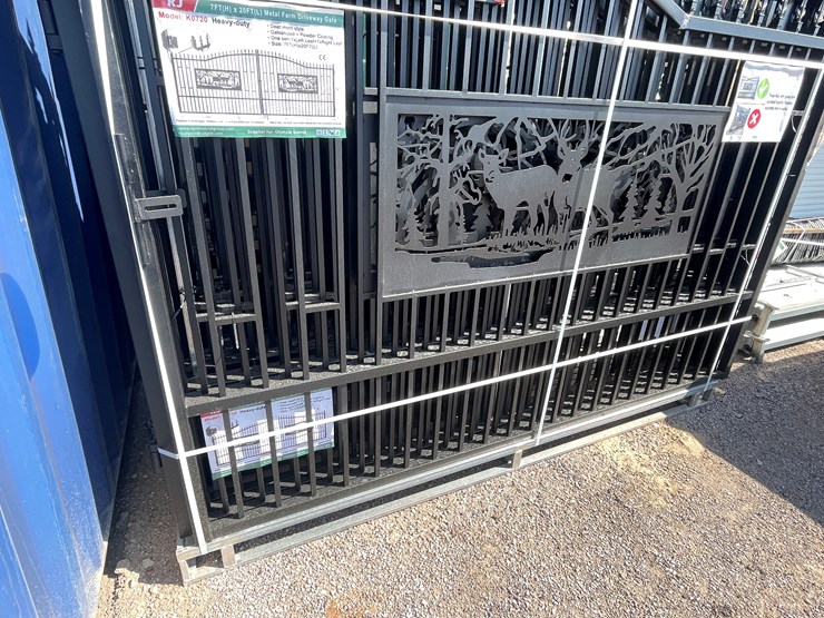 #4019-•-20'-bi-parting-metal-farm-driveway-gate-image-7