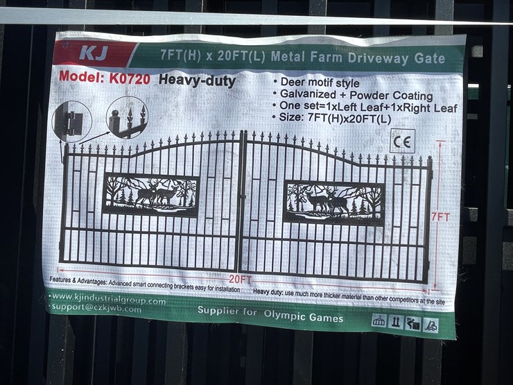 #4019-•-20'-bi-parting-metal-farm-driveway-gate-image-10