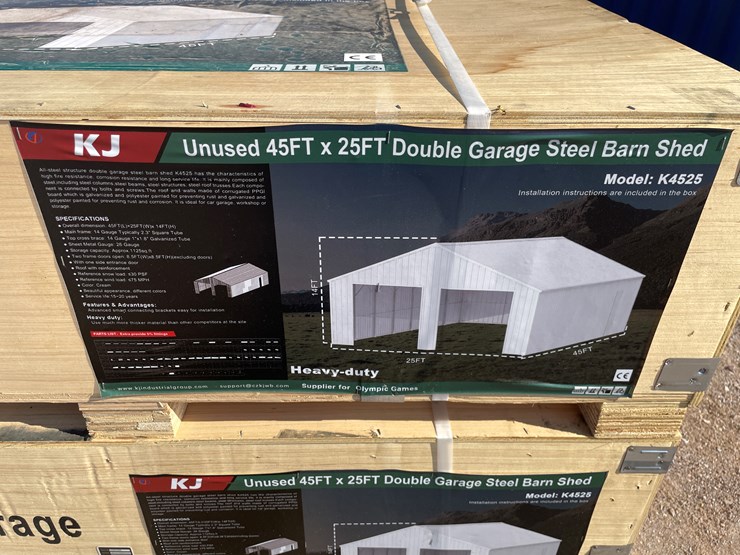 #4027-•-double-garage-steel-barn-shed-image-1