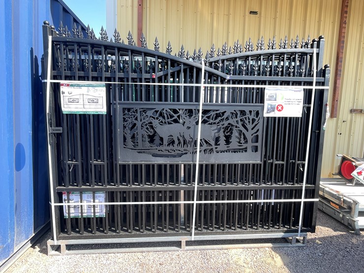 #4017-•-20'-bi-parting-metal-farm-driveway-gate-image-3