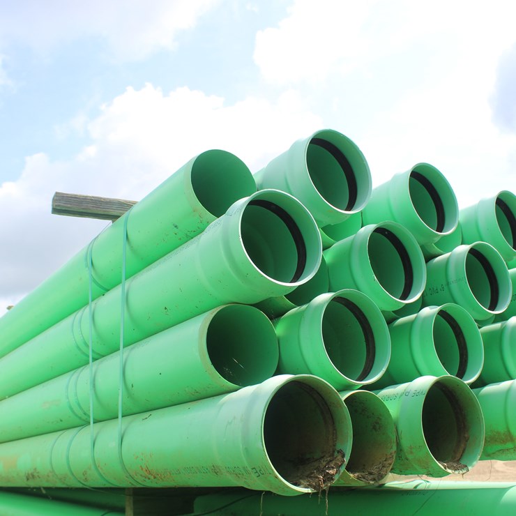 #5132 • (24) 8IN X 14FT PVC PIPE