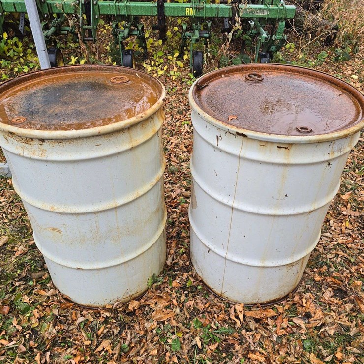 (2) 55 Gallon Steel Drums