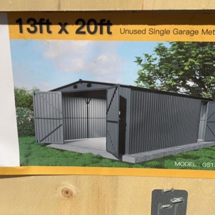 13ftx20ft Metal Garage Shed