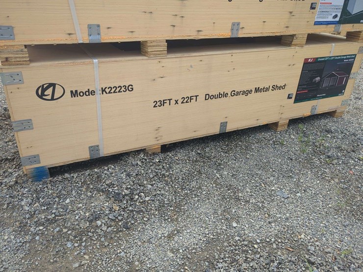 (1)-kj---23-ft-x-22-ft-double-garage-metal-shed---k2223g--red-brown-image-1