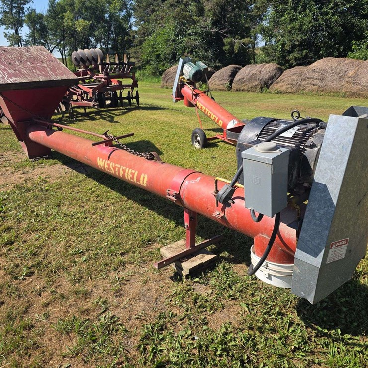 Westfield Approx 16’x10” Pit Auger with 7hp 1 Phase Electric Motor, SN: 18179