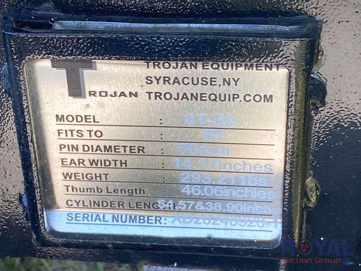 trojan-8t-50-46in-hydraulic-thumb-excavator-attachment-image-5