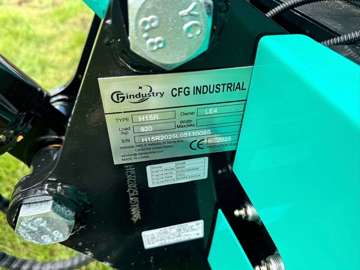 2025-cfg-industrial-h15r-mini-excavator-...-unused-...-brand-new-battery-installed-image-14