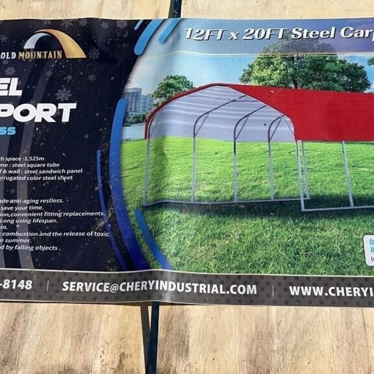 Gold Mountain 12ft x 20ft Steel Carport