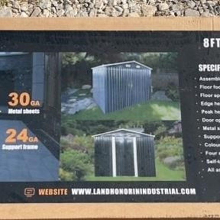Landhonor 8ftx6ft Metal Shed