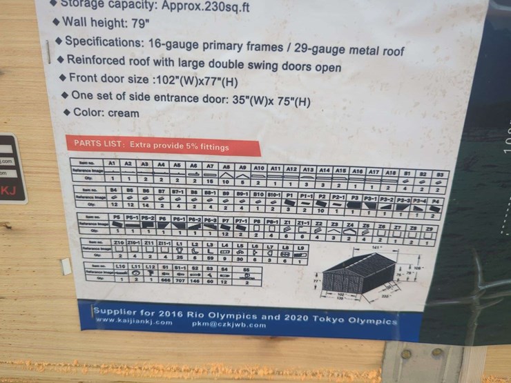 (1)-kj---12-ft-x-19-ft-single-garage-metal-shed---k1220-image-6
