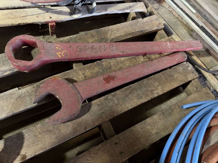 (3)-old-monkey-wrenches,-(2)-large-wrenches,-buying-all-for-one-money-image-2