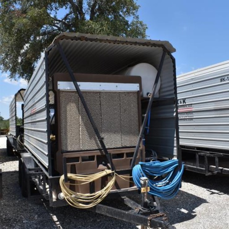 2012 16' COOLING TRAILER W/ GENERATOR, PORT-A-COOL AND FREEZER (VIN # 5VNBU
