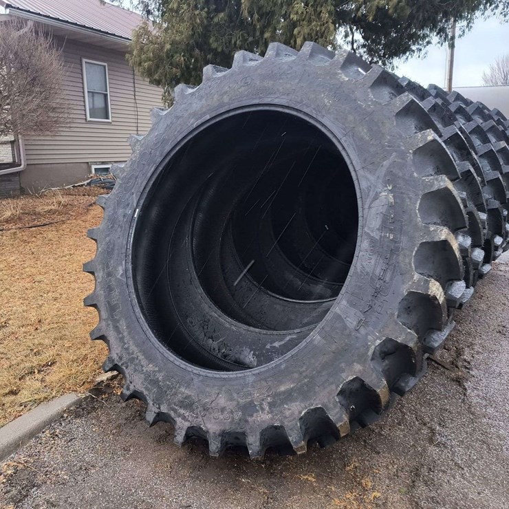 (2) IF480/80R50 Firestone Radial All Traction Deep Tread Tires, NEW