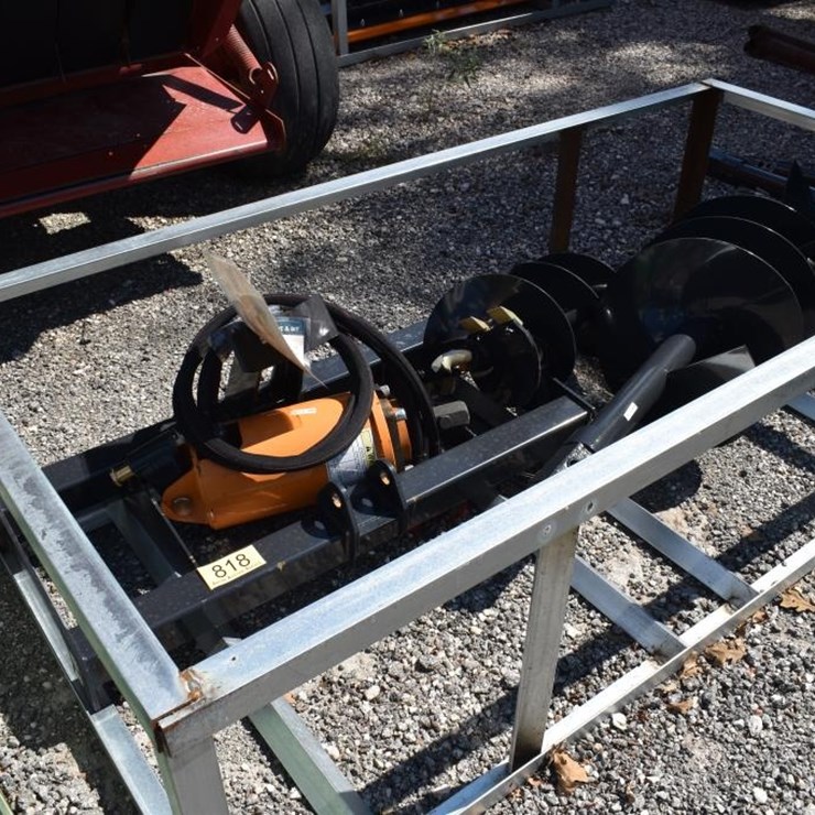 SKID STEER POSTHOLE DIGGER W/ 12" AND 18" AUGER
