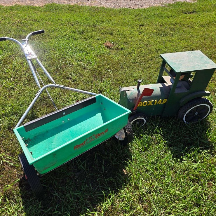 Mail Box and Lawn Spreader
