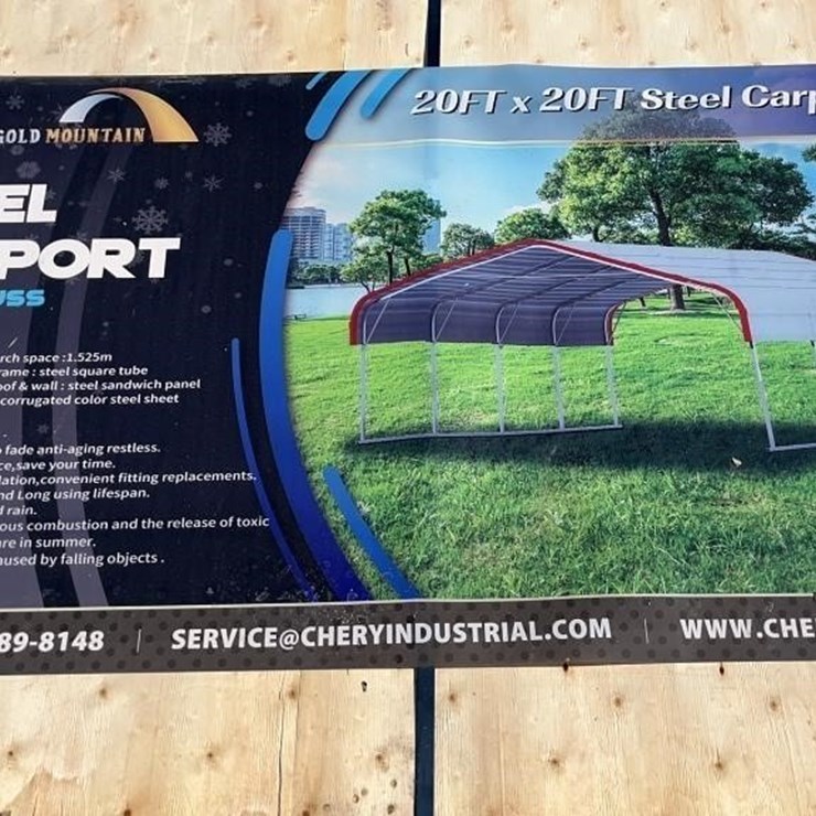 Gold Mountain 20ft x 20ft Steel Carport