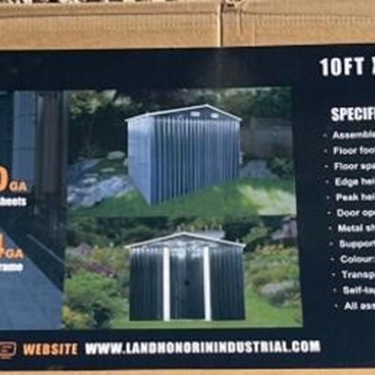 Landhonor 10ftx10ft Metal Shed