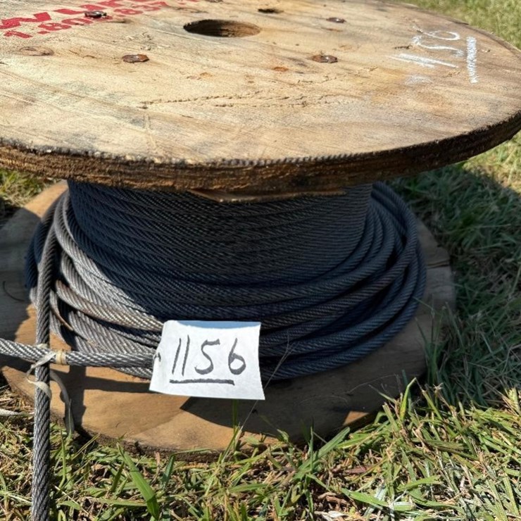 PARTIAL SPOOL OF ELEVATOR CABLE