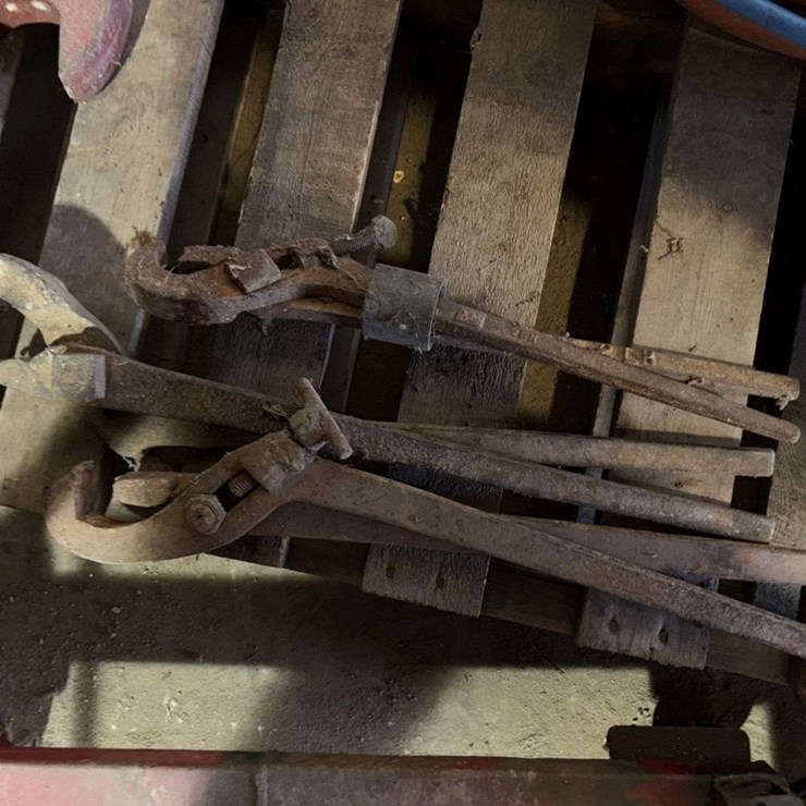 (3) old monkey wrenches, (2) Large Wrenches, Buying All for One Money