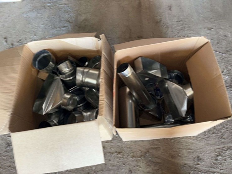 (2)-boxes-of-floor-vent-parts-and-piping ,-buying-all-for-one-money-image-1