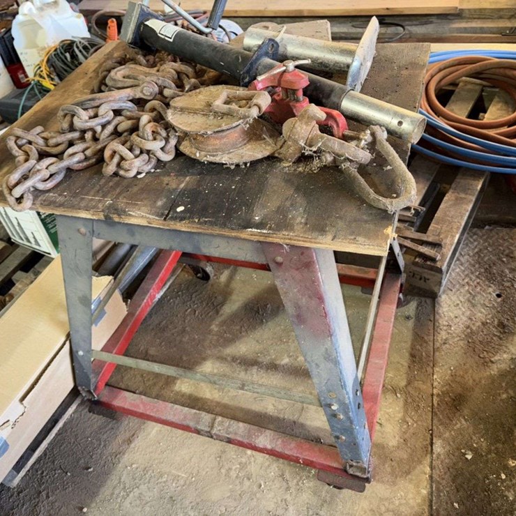 Roller Table, with Large Log Chain, and more, Buying All for One Money