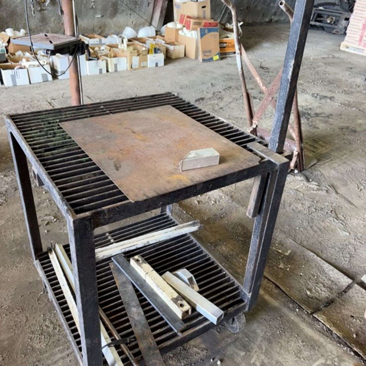 Welding Table, 30”x30”x36” tall, on wheels