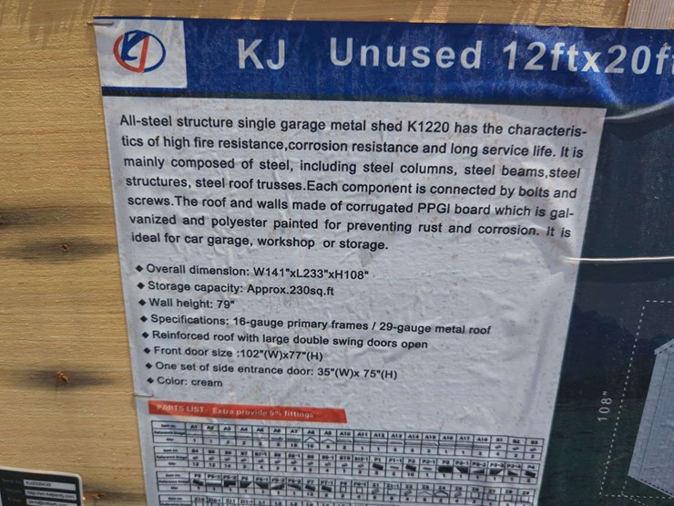 (1)-kj---12-ft-x-19-ft-single-garage-metal-shed---k1220-image-5