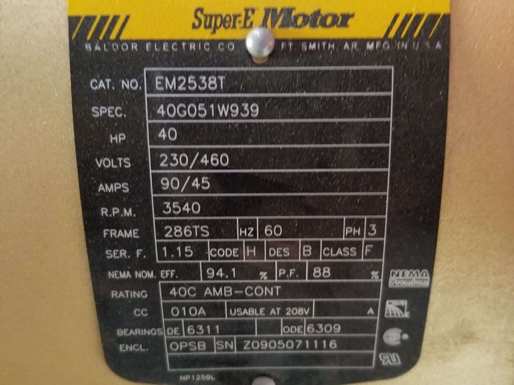 40hp-keho-super-flow-grain-bin-aeration-fan,-new-with-control-box-image-3