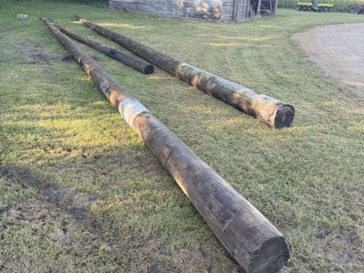 (3)-high-line-poles,-1-–-45’,-1-–-40’-and-1-–-30’,-buying-all-for-one-money-image-1
