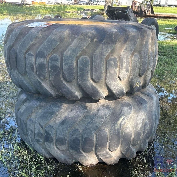 Lot of 2 Caterpillar Loader Tires