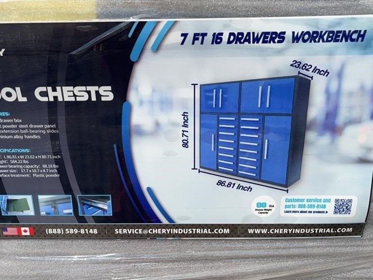 7ft-16-drawer-tool-chest-blue-image-2