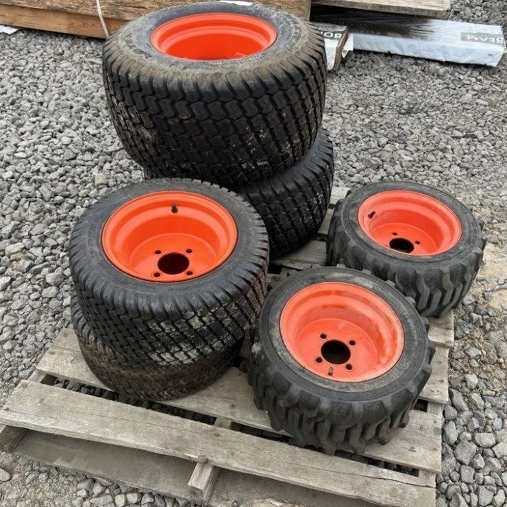 Tractor Tires & Wheels, Qty. 6
