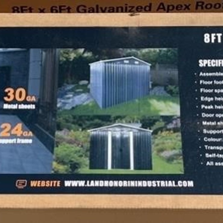 Landhonor 8ftx8ft Metal Shed