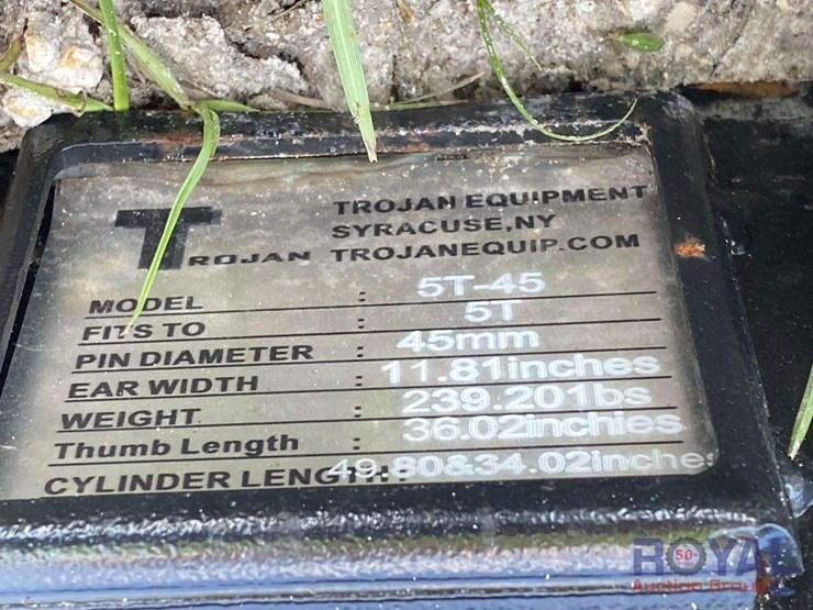 trojan-5t-45-36in-hydraulic-thumb-excavator-attachment-image-5