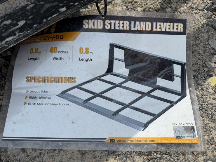 #230-•-#26293-•-unused-giyi-mini-skid-steer-land-leveler-pdq2507180-image-4