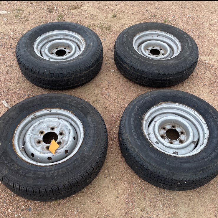 #15997 • Set of (4) Tires on Steel Rims
