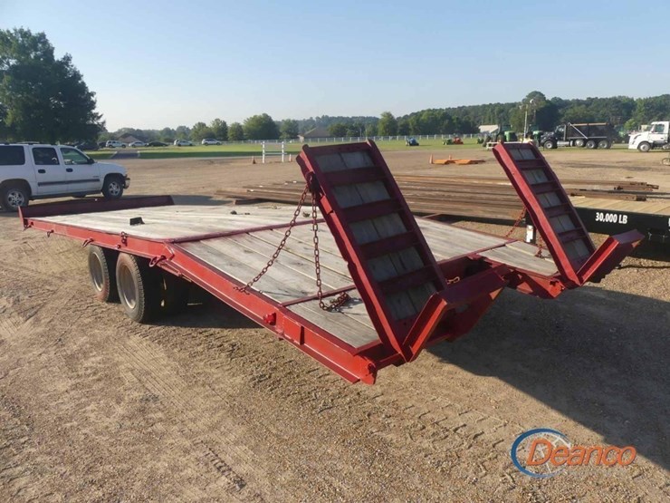 harris-welding-25'-tag-trailer-(no-title---bill-of-sale-only):-pintle-hitch,-t/a,-dovetail,-ramps,-elec.-brakes,-12k-axles-image-5