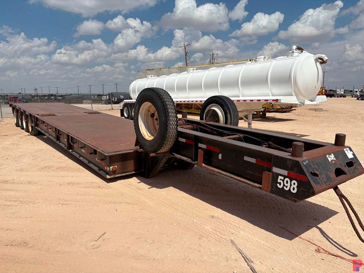 2008-nevi-43’-x-8’,-,lowboy-trailer,-4-axles-w/rolling-tail-board-image-9