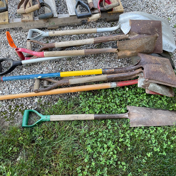 #1587 • Pile of Various Shovels