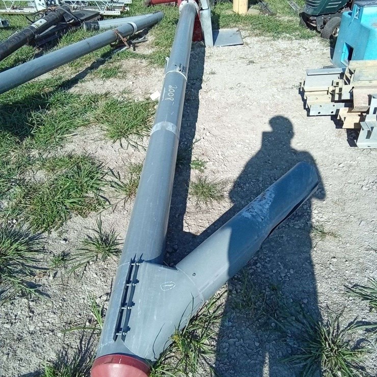 8" Vertical bin unloading auger