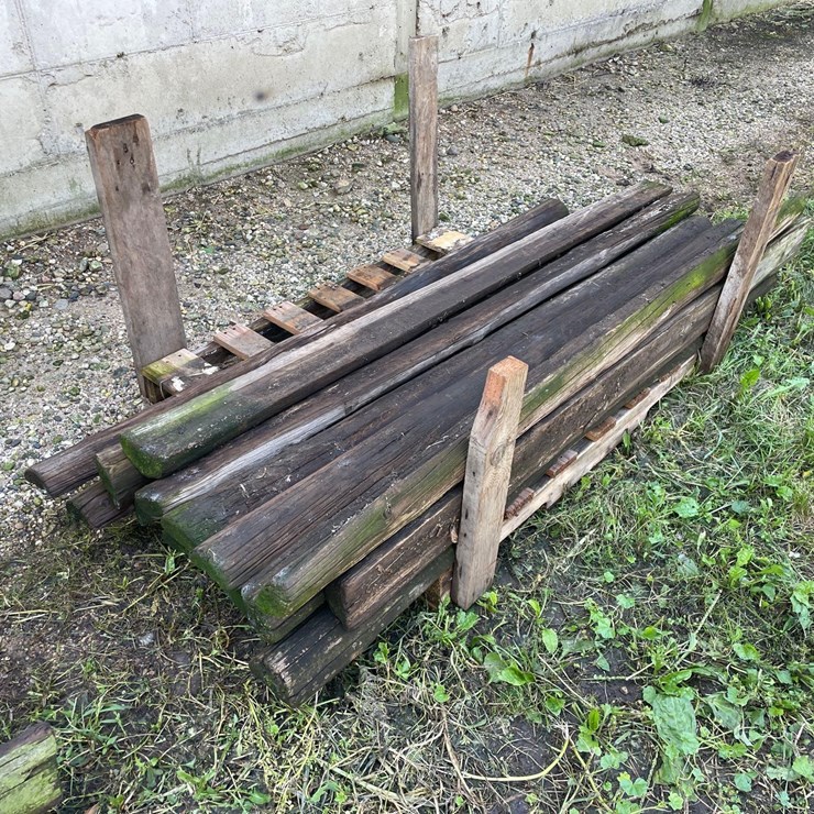 Approx 16 Half Round Poles