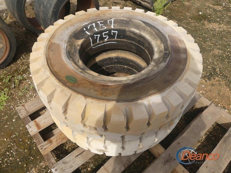 lot-of-(2)-8.25-15-wheels-w/-tires-for-forklift-image-1