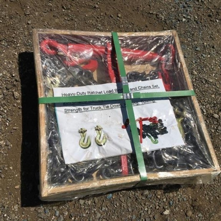 Unused Ratchet Binders and Chain Set,